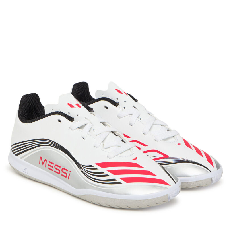 Обувки за футбол adidas F50 Messi Club JP7452 Бял цвят на ниска цена
