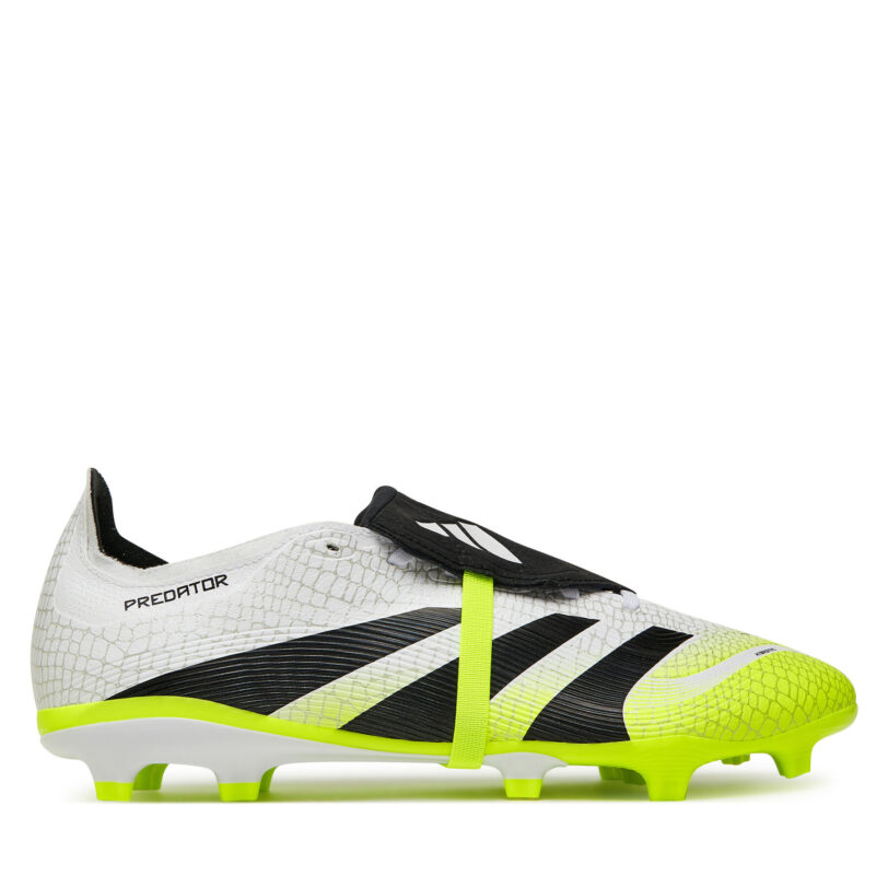 Обувки за футбол adidas Predator League Fold-Over Tongue JI1111 Бял цвят на ниска цена