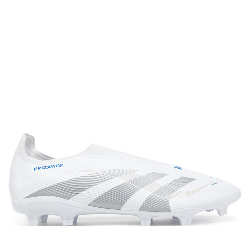 Обувки за футбол adidas Predator League Laceless Firm/Multi-Ground ID3860 Бял цвят на ниска цена