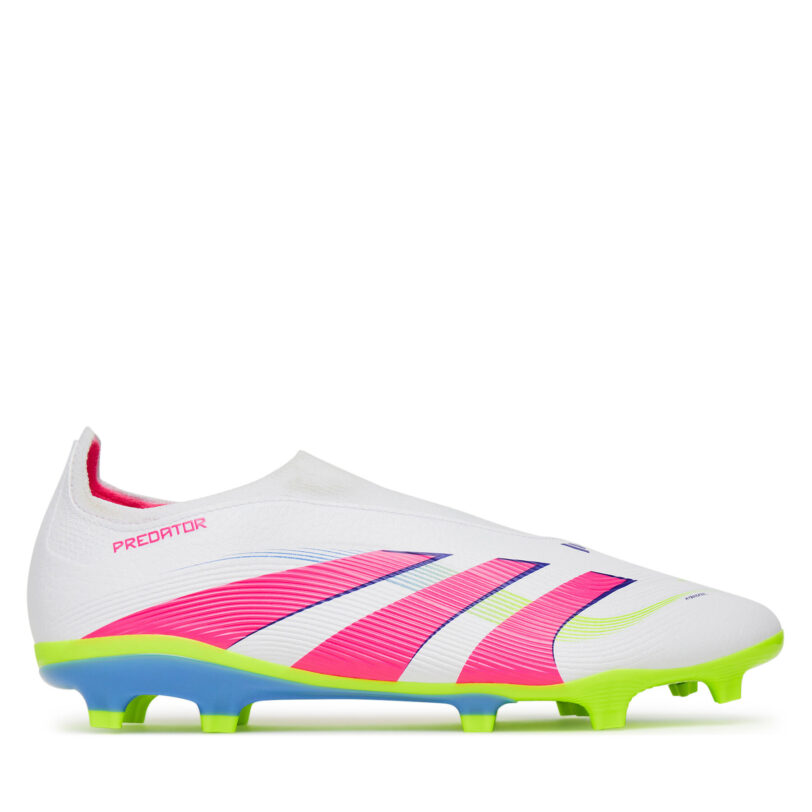 Обувки за футбол adidas Predator League Laceless Firm/Multi-Ground ID3861 Бял цвят на ниска цена
