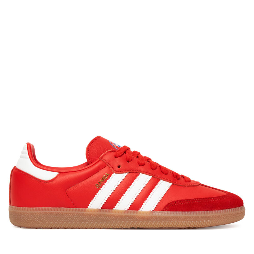 Обувки за футбол adidas Samba FC Bayern JQ4039 Червен цвят на ниска цена