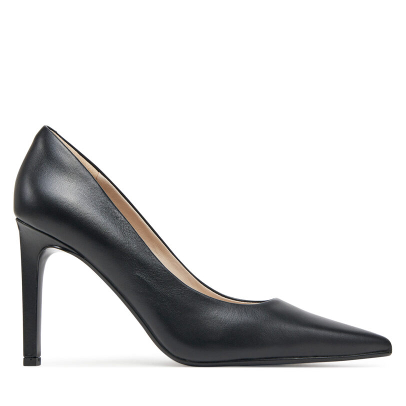 Обувки на ток Calvin Klein Heel Pump 90 - Lth HW0HW02336 Черен цвят на ниска цена