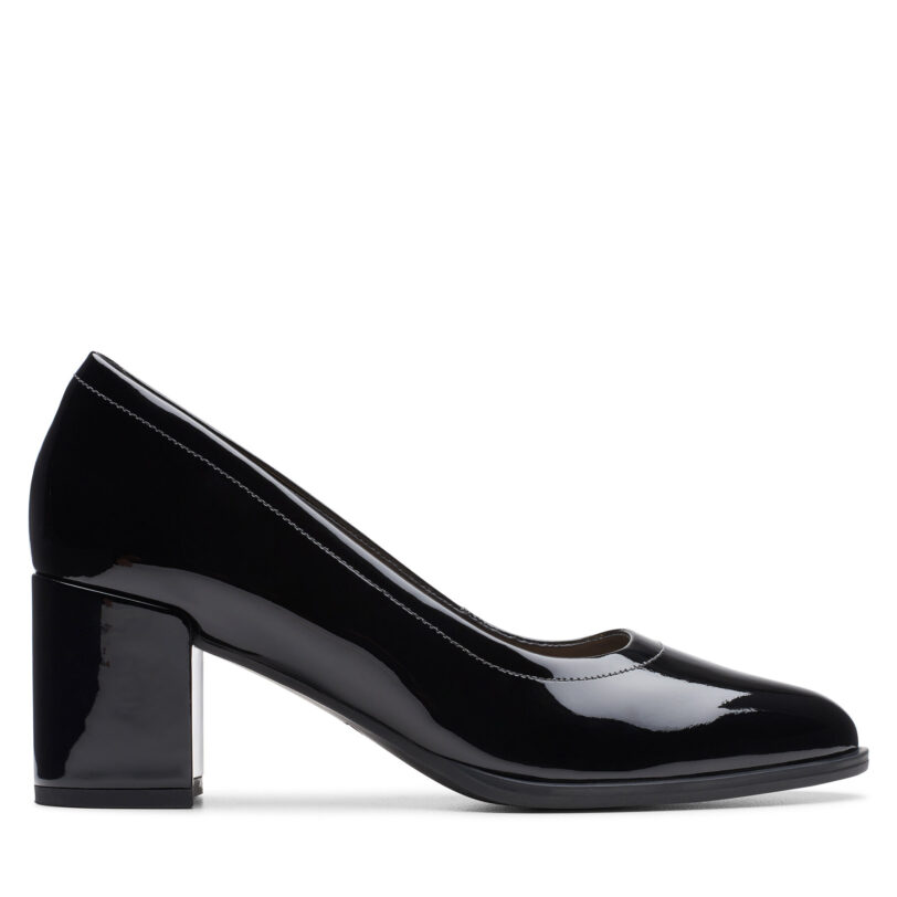 Обувки на ток Clarks Freva 55 Court 26174873 Черен цвят на ниска цена