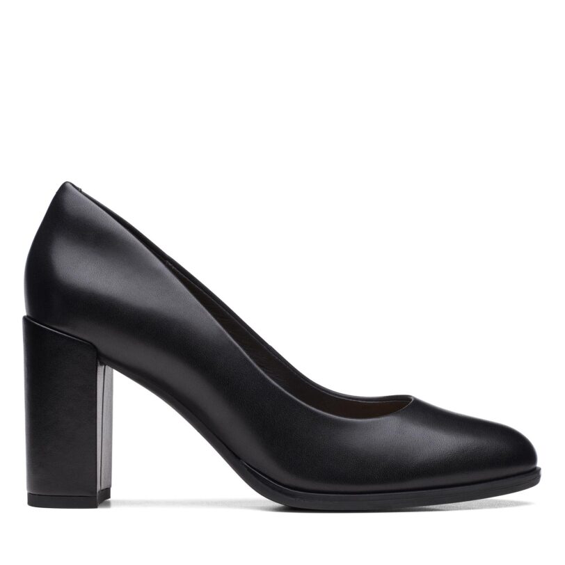 Обувки на ток Clarks Freva85 26170968 Черен цвят на ниска цена