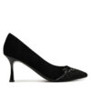 Обувки на ток KARL LAGERFELD Sienna Signature Pump KL32712 Черен цвят на ниска цена