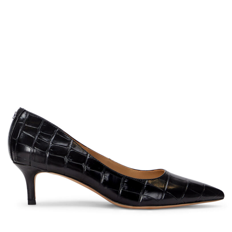 Обувки на ток LAUREN RALPH LAUREN Adrienne 802951355001 Черен цвят на ниска цена