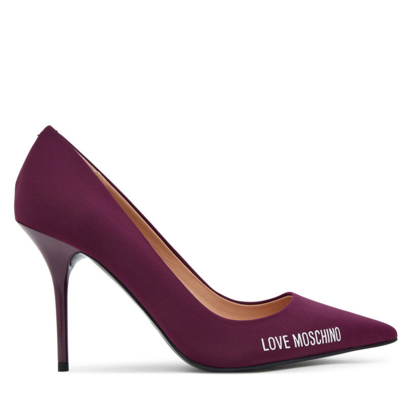 Обувки на ток LOVE MOSCHINO JA10299G1NIM055641 Бордо цвят на ниска цена