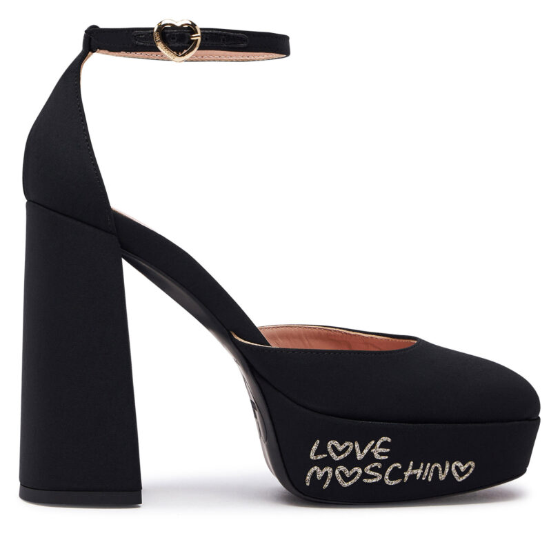 Обувки на ток LOVE MOSCHINO JA1030CG1IIM0000 Черен цвят на ниска цена