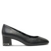Обувки на ток MICHAEL Michael Kors June Flex Mid Pump 40T4JUMP1L Черен цвят на ниска цена