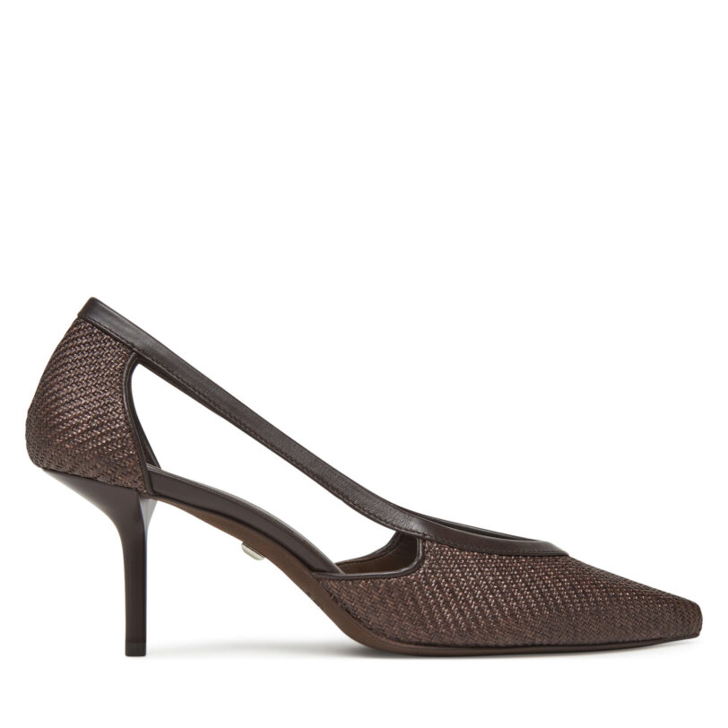 Обувки на ток Max Mara Strawpump 2514521312600 Кафяв цвят на ниска цена