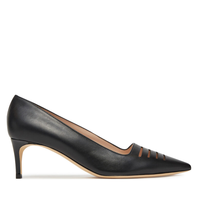Обувки на ток Pollini PA10145C0MPA200A Черен цвят на ниска цена
