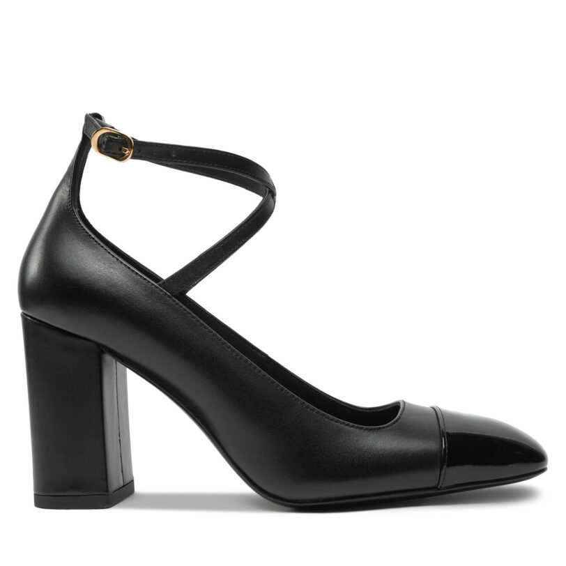 Обувки на ток Stuart Weitzman Eden Strap 85 SK085 Черен цвят на ниска цена