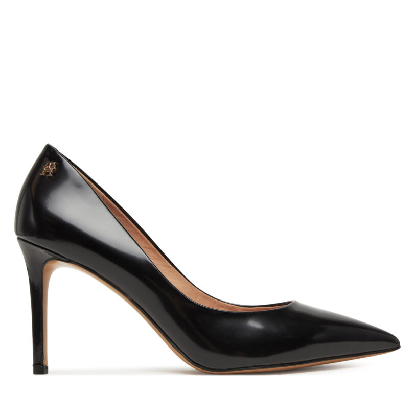 Обувки на ток Tommy Hilfiger Closed Pump FW0FW08969 Черен цвят на ниска цена