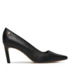 Обувки на ток Tommy Hilfiger Logo Pump Slanted Hl FW0FW08993 Черен цвят на ниска цена
