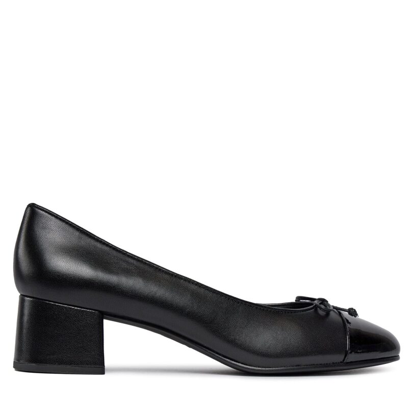 Обувки на ток Tory Burch Cap-Toe Pump 45Mm 154517 Черен цвят на ниска цена
