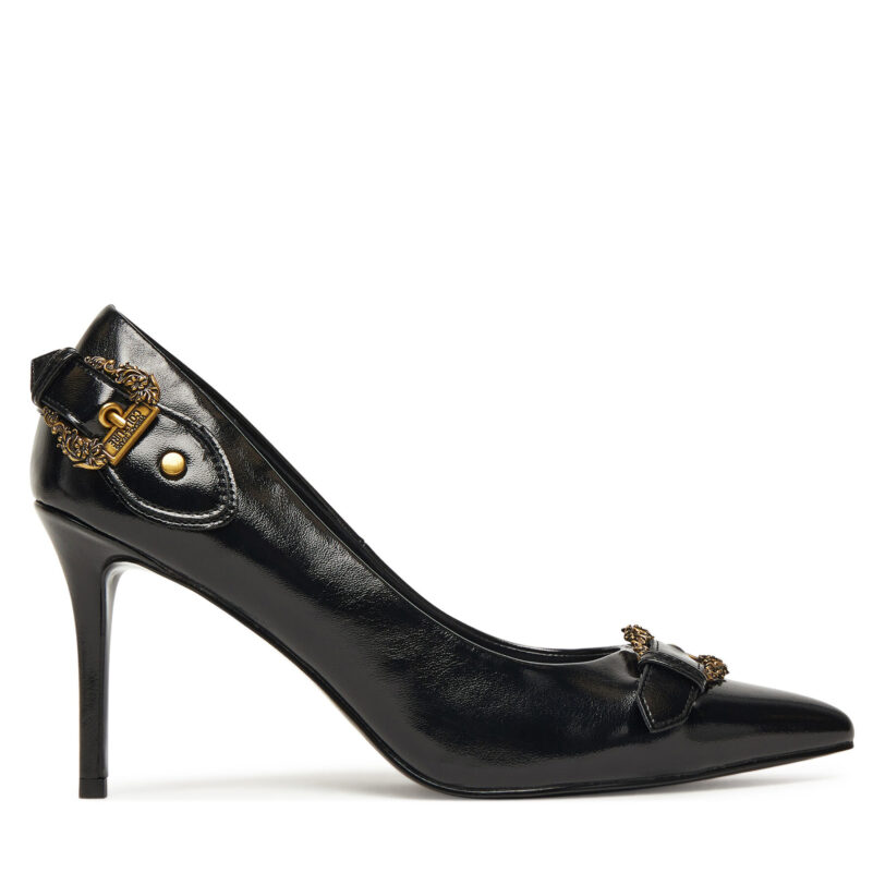 Обувки на ток Versace Jeans Couture 79VA3S56 ZSC35 Черен цвят на ниска цена