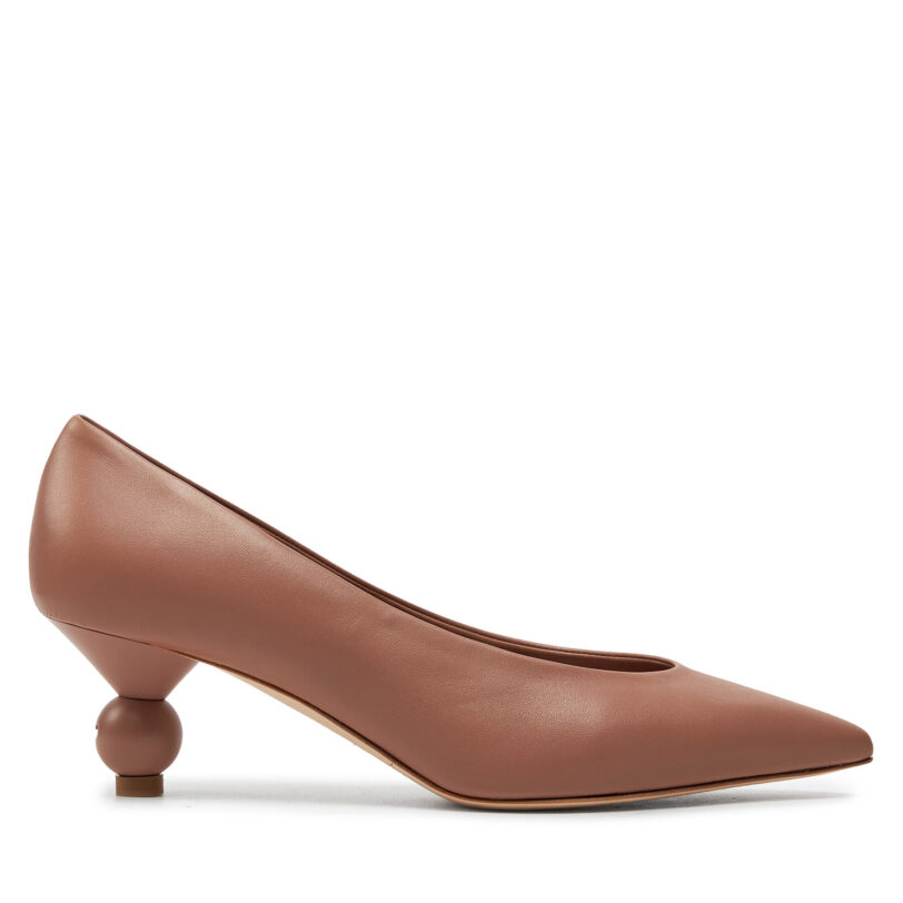 Обувки на ток Weekend Max Mara Renza 24255260346 Кафяв цвят на ниска цена