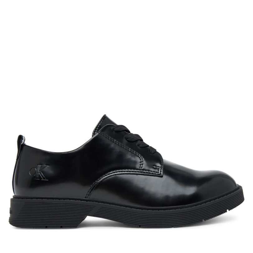 Оксфордки Calvin Klein Low Cut Lace-Up Shoe V3X4-83182-1453 D Черен цвят на ниска цена