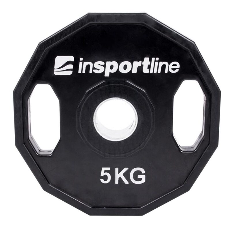 Олимпийски диск с гумено покритие inSPORTline Ruberton 5 кг на ниска цена