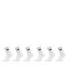 Омплект 6 чифта дълги чорапи унисекс adidas Trefoil Cushion IJ5619 Бял цвят на ниска цена