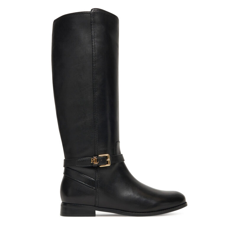 Офицерки LAUREN RALPH LAUREN Brooke Tll 2 Bo Tal 802967769001 Черен цвят на ниска цена