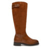 Офицерки Tommy Hilfiger Th Stud Leather Mix Long Boot FW0FW08341 Кафяв цвят на ниска цена