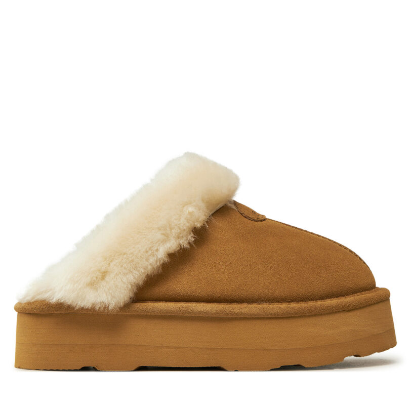 Пантофи Bearpaw Retro Loki 2487W Бежов цвят на ниска цена