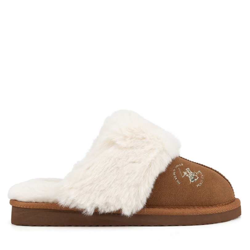 Пантофи Beverly Hills Polo Club WFA3417-1 Кафяв цвят на ниска цена