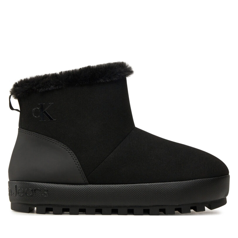 Пантофи Calvin Klein Jeans Home Anke Slipper YW0YW01592 Черен цвят на ниска цена