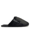 Пантофи Calvin Klein Jeans Hotel Slipper Fur After Glow YW0YW01593 Черен цвят на ниска цена