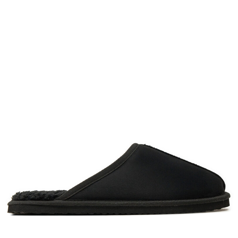 Пантофи Jack&Jones Jfwdudely Microfiber 12170309 Черен цвят на ниска цена
