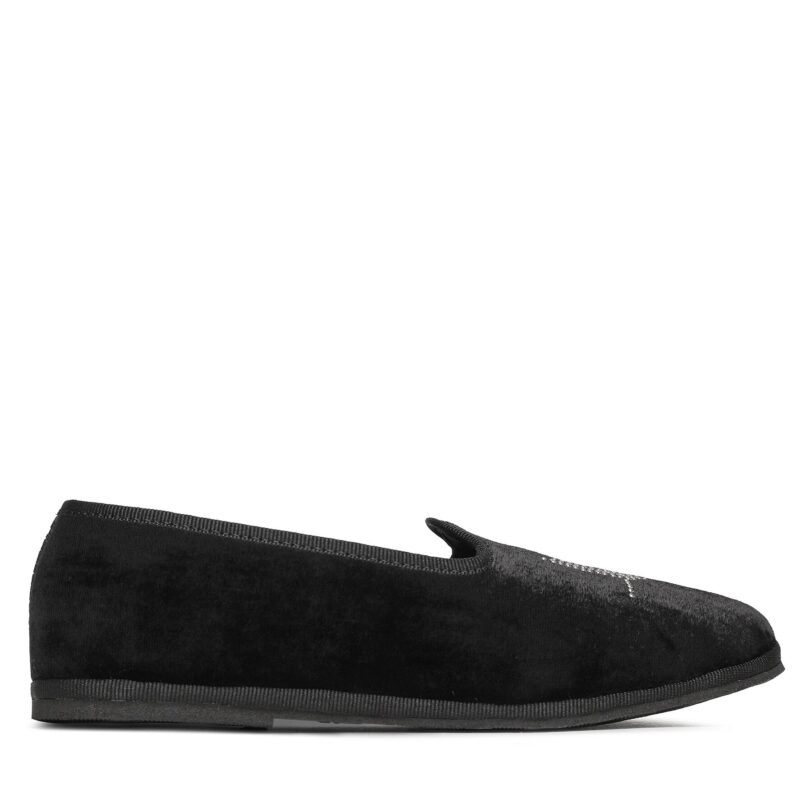 Пантофи KARL LAGERFELD KL40023 Черен цвят на ниска цена