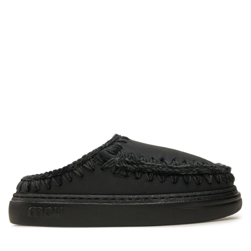Пантофи Mou Eskimo Bold Clog FW411010B Черен цвят на ниска цена