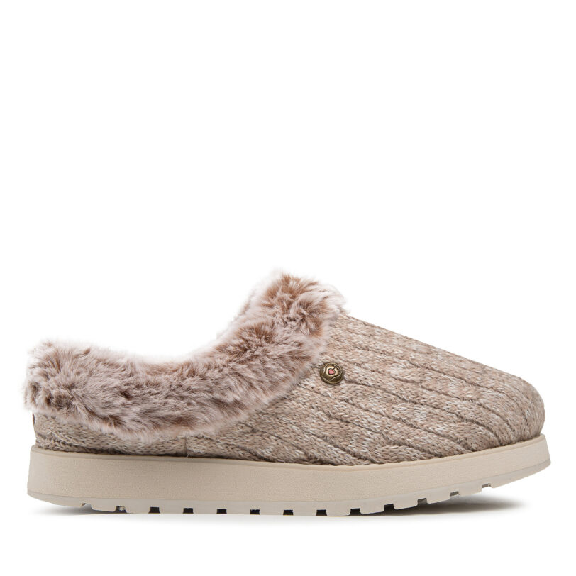 Пантофи Skechers Ice Angel 31204/LTBR Бежов цвят на ниска цена