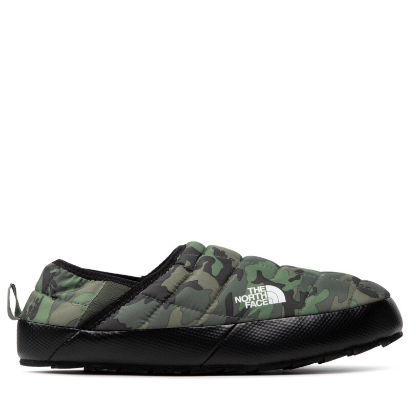 Пантофи The North Face Thermoball Traction Mule V NF0A3UZN33U Зелен цвят на ниска цена