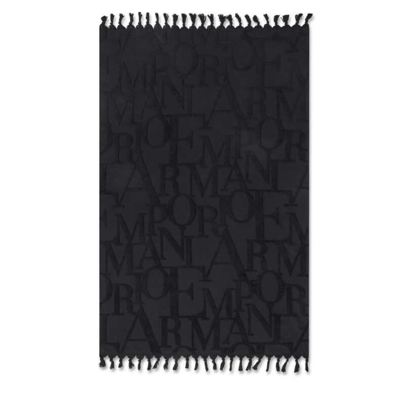 Плажна кърпа Emporio Armani EX000022 AF12185 UC001 Черен цвят на ниска цена