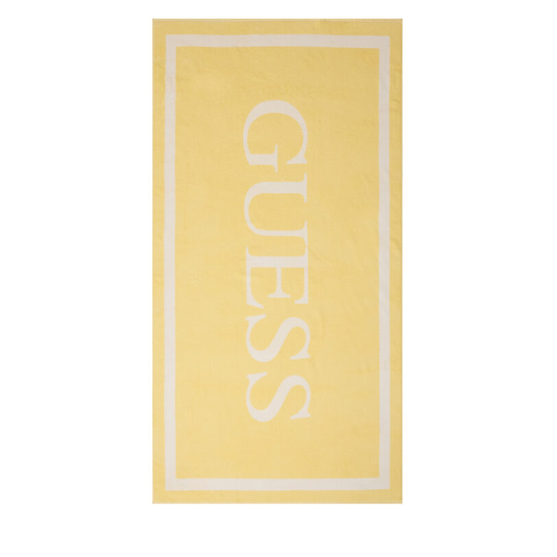 Плажна кърпа Guess E5GZ13 SG00P Жълт цвят на ниска цена