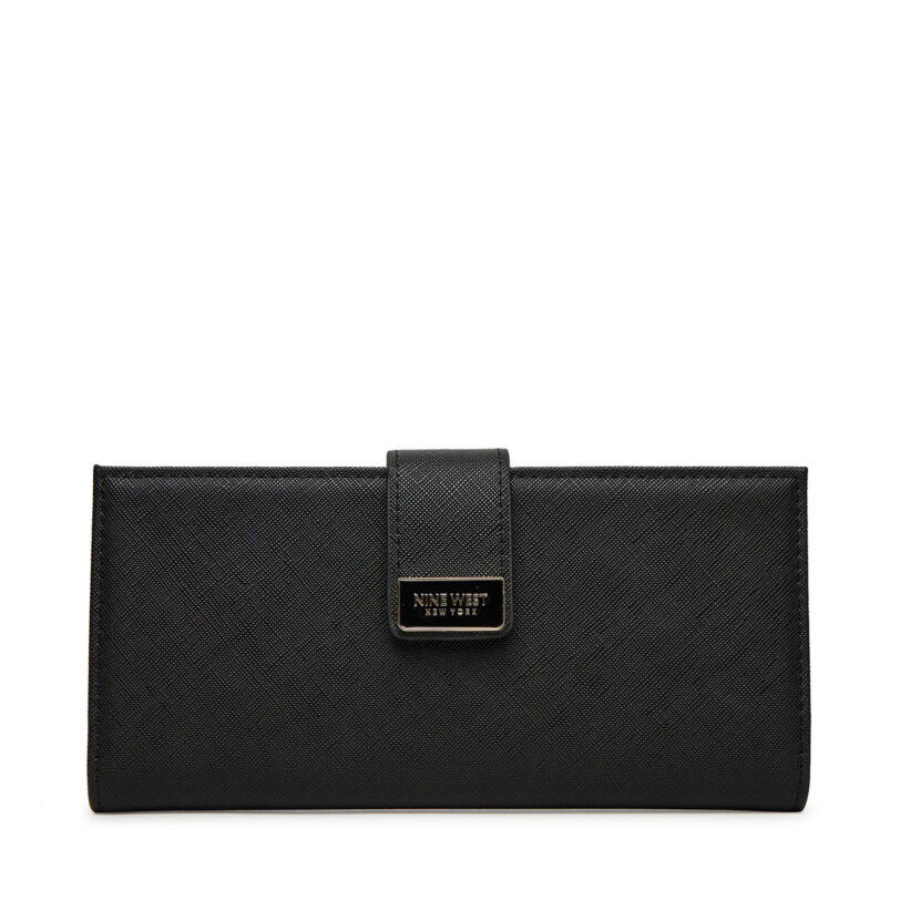 Портфейл Nine West NW-W1-014-SS25 Черен цвят на ниска цена