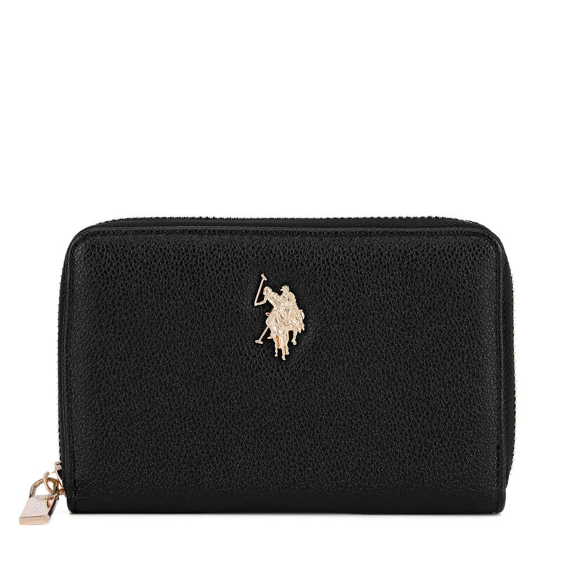 Портфейл U.S. Polo Assn. BIUXT8383WVP Черен цвят на ниска цена