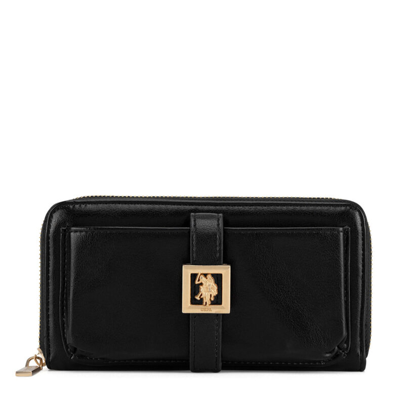 Портфейл U.S. Polo Assn. WIUXT8505WVP Черен цвят на ниска цена