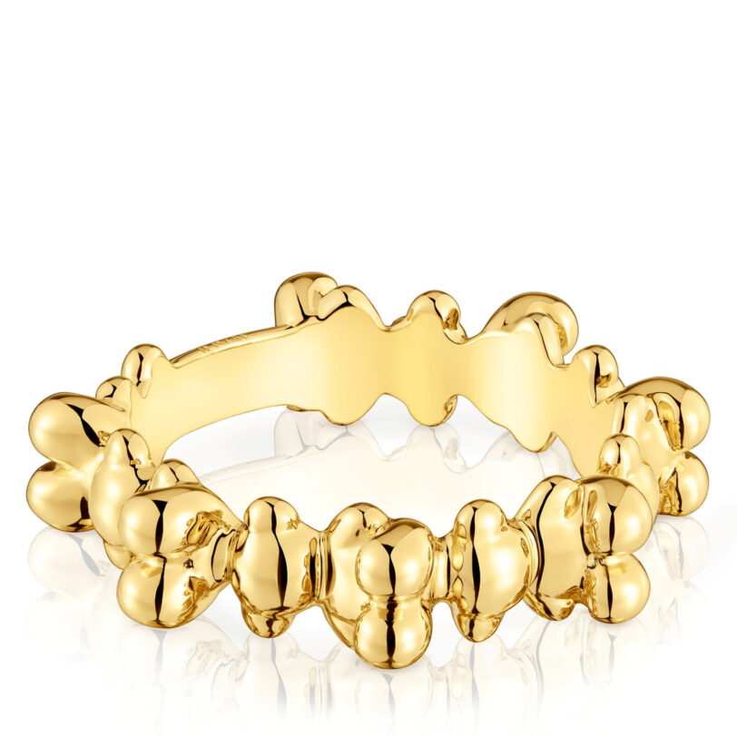 Пръстен TOUS Bold Bear 1004200712 Златист цвят на ниска цена