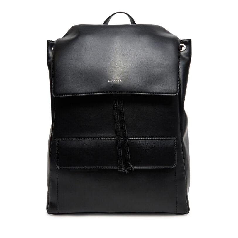 Раница Calvin Klein Ck Sleek Flap Bp K50K512916 Черен цвят на ниска цена