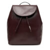 Раница Calvin Klein Emblem Aop Flap Backpack LV04F3271G Бордо цвят на ниска цена