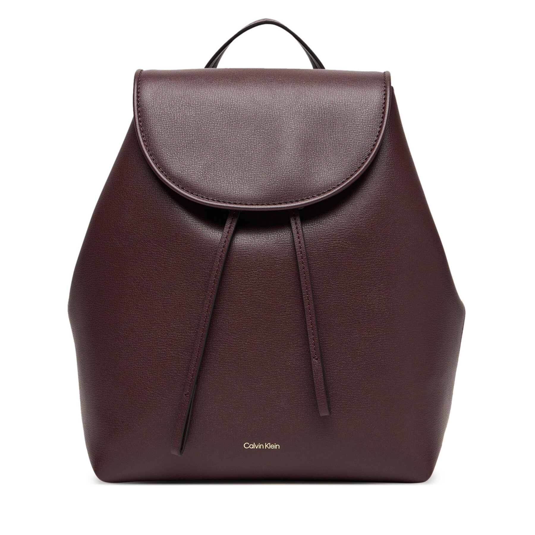 Раница Calvin Klein Foil Logo Flap Backpack LV04F3297G Бордо цвят на ниска цена