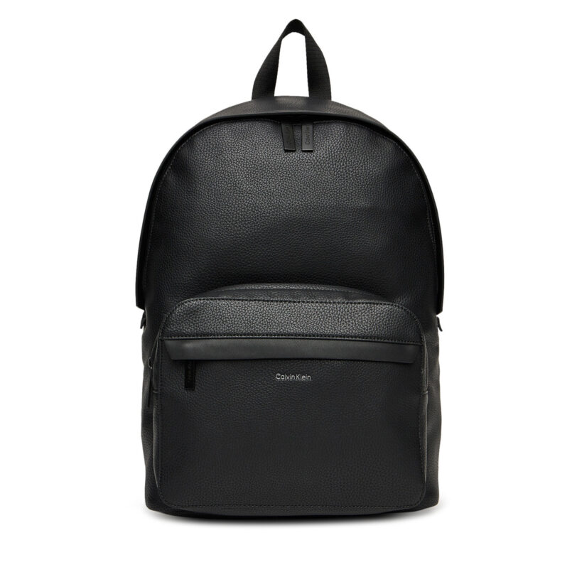 Раница Calvin Klein Jeans Ck Must Round Backpack LV04D3081G Черен цвят на ниска цена