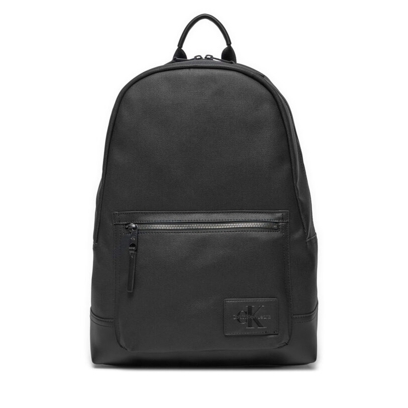 Раница Calvin Klein Jeans Coated Center Zip K50K512997 Черен цвят на ниска цена