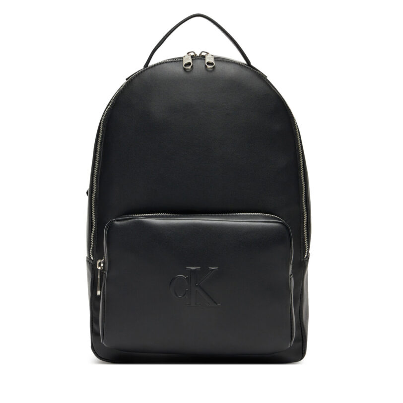 Раница Calvin Klein Jeans Sculpted Impresssion Slim Backpa LV04K3165G Черен цвят на ниска цена
