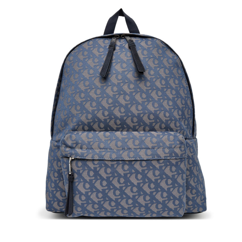 Раница Calvin Klein Jeans Unstructured Monogram Backpack 4 LV04G3116G Син цвят на ниска цена