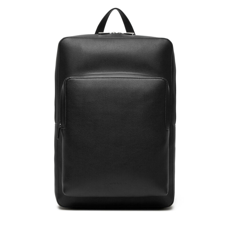 Раница Calvin Klein Micro Pebble Slim Sq Bp 42 LV04D3005G Черен цвят на ниска цена