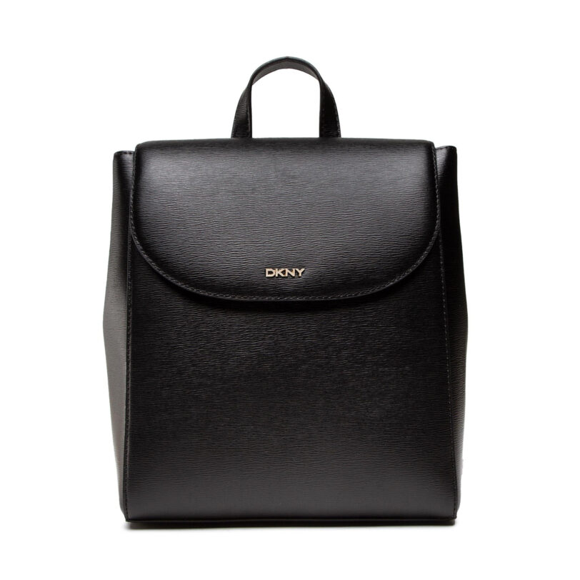 Раница DKNY Bryant Flap Backpack R21K3R76 Черен цвят на ниска цена
